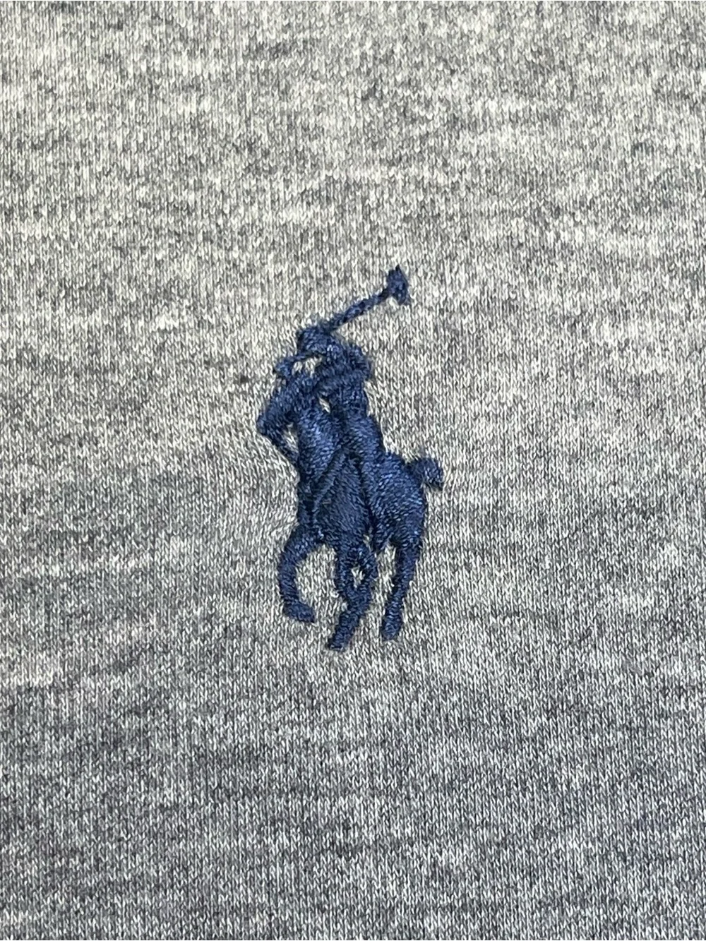 Polo Ralph Lauren Men's XL Pima Soft Touch Polo Shirt Gray Navy Blue Pony
